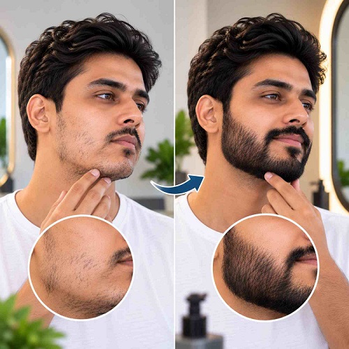 Beard hair transplant results in Pune