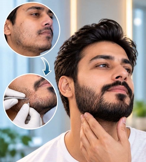 Beard hair transplant in Pune