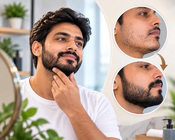 Beard hair transplant procedure steps