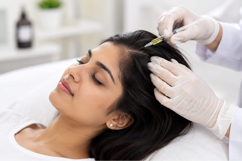Stem Cell Therapy for Hair Loss – How It Differs from PRP Stem cell therapy for hair loss treatment session in Pune