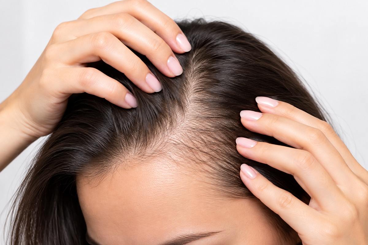 Illustration of hair follicle growth cycle used in hair loss diagnosis